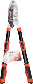 Yato Nůžky na větve teleskop. 660-910mm (průměr 41 mm) rovný střih