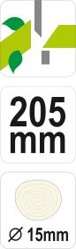 Yato Nůžky zahradnické 205mm (průměr do 15mm) šikmý stříh