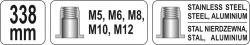Yato Nýtovací kleště pákové M5-M12 338mm
