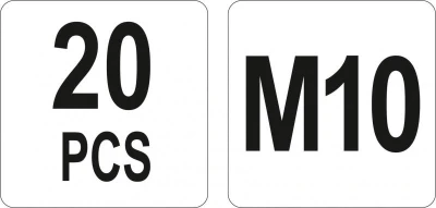 Yato Nýtovací matice ocelová M10, 20ks