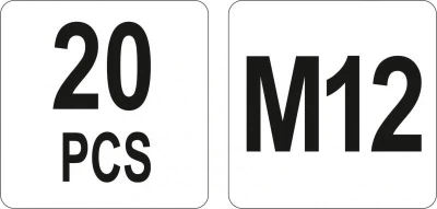 Yato Nýtovací matice ocelová M12, 20ks