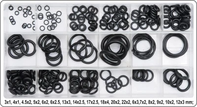 Yato O kroužky gumové těsnící sada 225ks,3x1 - 22x2mm