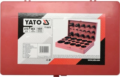 Yato O kroužky gumové těsnící sada 419ks