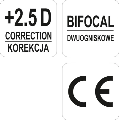Yato Ochranné brýle Polykarbonát Zvětšující