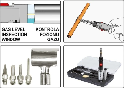Yato Pájka plynová 3v1, 30-70W,30ML