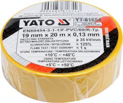 Yato Páska izolační 19 x 0,13 mm x 20 m žlutá