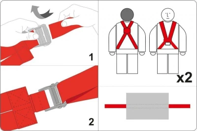 Yato Pásy na stěhování nábytku 5 x 370 cm 3 ks