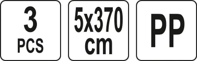 Yato Pásy na stěhování nábytku 5 x 370 cm 3 ks