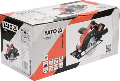 Yato Pila kotoučová AKU 18V pr. 165mm 3800ot. 2AH