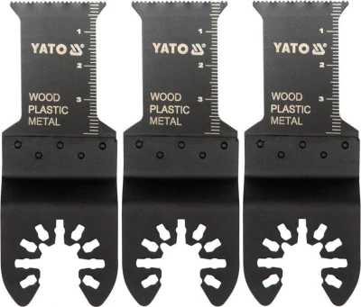 Yato Pilový list na ponor. řezy BIM pro multifunkci, 28,5mm (dřevo, plast, kov), sada 3ks Yato Pilový list na ponor. řezy BIM pro multifunkci, 28,5mm (dřevo, plast, kov), sada 3ks