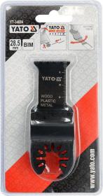 Yato Pilový list na ponor. řezy BIM pro multifunkci, 28,5mm (dřevo, plast, kov), sada 3ks