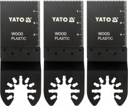 Yato Pilový list na ponor. řezy HCS pro multifunkci, 34mm (dřevo, plast), sada 3ks Yato Pilový list na ponor. řezy HCS pro multifunkci, 34mm (dřevo, plast), sada 3ks