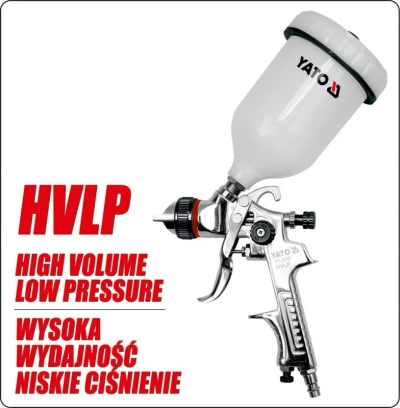 Yato Pistole na lakování s nádrží 0,6l 1.5mm