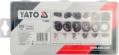 Yato Pojistné kroužky INTERNAL sada 300ks, R1-R19, pr. 3 -32mm