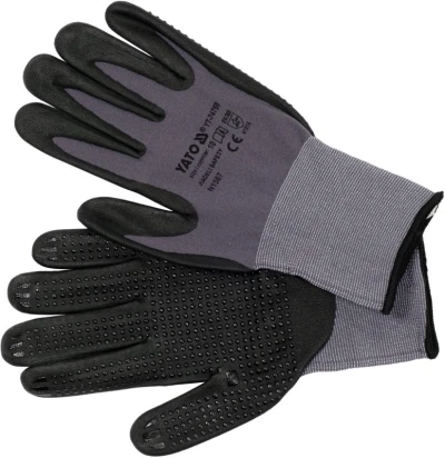 Yato Pracovní rukavice nylon/nitril vel.10 černé