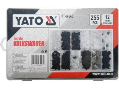 Yato Příchytky plastové pro čalounění Volkswagen 255 ks