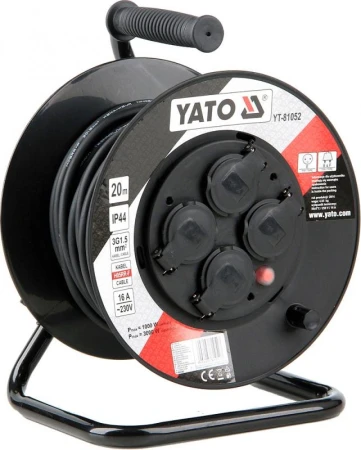 Yato Prodlužovák bubnový 4zásuvky IP44 16A 20 m Yato Prodlužovák bubnový 4zásuvky IP44 16A 20 m
