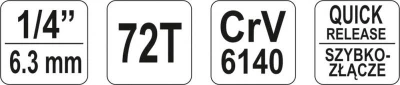 Yato Ráčna 1/4[34] 155 mm vyhnutá