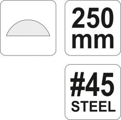 Yato Rašple na dřevo půlkulatá 250 mm #45