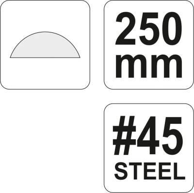 Yato Rašple na dřevo půlkulatá 250 mm #45