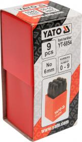 Yato Razidla číselná 6 mm 9 ks 0-9