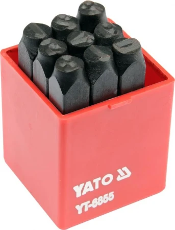 Yato Razidla číselná 8 mm 9 ks 0-9 Yato Razidla číselná 8 mm 9 ks 0-9