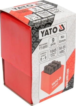 Yato Razidla číselná 8 mm 9 ks 0-9