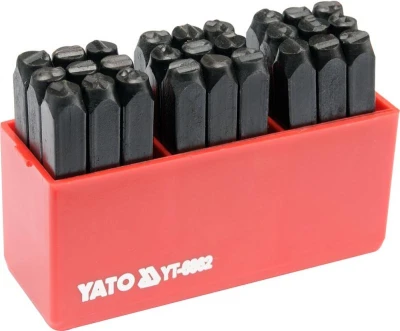 Yato Razidla písmenková 6 mm 27 ks A-Z, Yato Razidla písmenková 6 mm 27 ks A-Z,