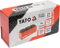 Yato Razidla písmenková 8 mm 27 ks A-Z,