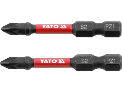 Yato Rázové bity 1/4" x 50 mm PZ1 2 ks