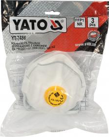 Yato Respirátor s ventilem 3ks FFP1 EN 149:2001
