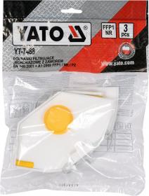 Yato Respirátor s ventilem 3ks FFP1 EN 149:2001