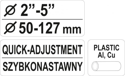 Yato Řezač trubek 50 - 127 mm PVC, Al, Cu