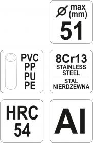 Yato Řezač trubek 51 mm PVC