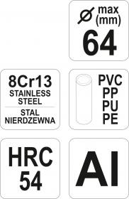 Yato Řezač trubek 64 mm PVC
