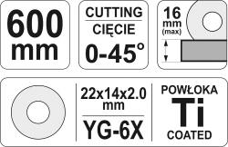 Yato Řezačka na obklady 600 mm