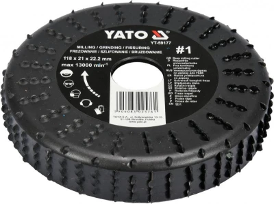 Yato Rotační rašple frézovací univerzální 118 mm