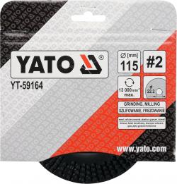 Yato Rotační rašple úhlová 115 mm typ 2