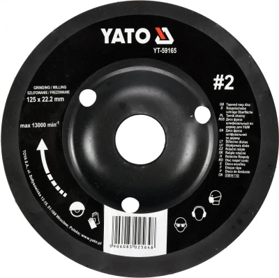 Yato Rotační rašple úhlová 125 mm typ 2 Yato Rotační rašple úhlová 125 mm typ 2