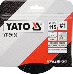 Yato Rotační rašple úhlová hrubá 115 mm typ 1