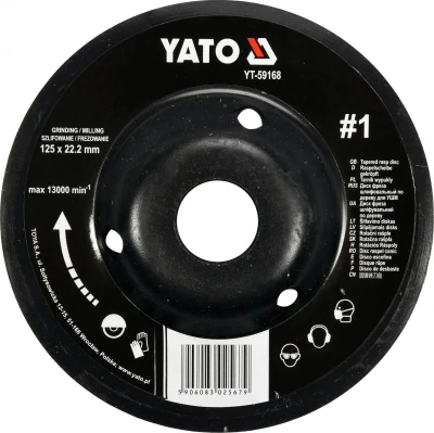 Yato Rotační rašple úhlová jemná 125 mm typ 1