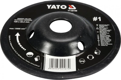 Yato Rotační rašple úhlová jemná 125 mm typ 1