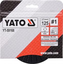 Yato Rotační rašple úhlová jemná 125 mm typ 1