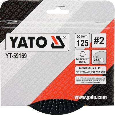 Yato Rotační rašple úhlová jemná 125 mm typ 2