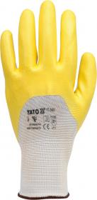 Yato Rukavice pracovní nylon/nitril vel. 9