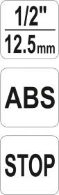 Yato Rychlospojka hadicová 1/2[34], ABS plast, 12,5mm, STOP ventil