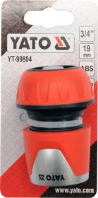 Yato Rychlospojka hadicová 3/4[34], ABS plast,stop ventil,19mm