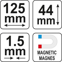 Yato Šablona na profily 125 mm magnetická
