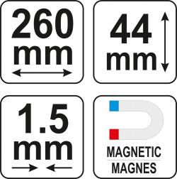 Yato Šablona na profily 260 mm magnetická