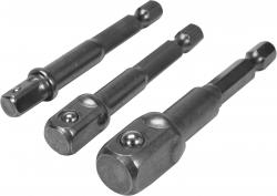 Yato Sada adaptérů 3ks HEX 1/4, 3/8, 1/2